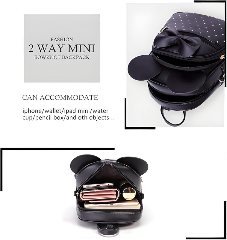 ShopyVid Polka Dots Mini Backpack for Girls/Rakhi Gifts for Sister/Rakhi Gift for Sister Kids 1