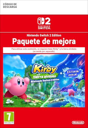 Kirby y la tierra olvidada | El mundo astral | Paquete de mejora a la versión Nintendo Switch 2 - Código de descarga