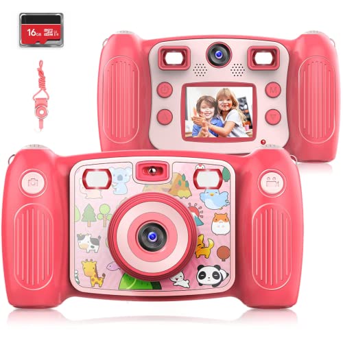 Cakuuma Kids Camera, For Girls Or Boys 3-9 Years Old, 2.0'" Upgraded Kids Selfie Digital Toy, Best Birthday Holiday For Children's Day - 16Gb Memory Card Included #TOP25