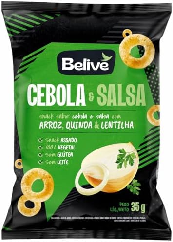 Belive Snack Multigrãos Sabor Cebola E Salsa Sem Glúten Sem Lacto...