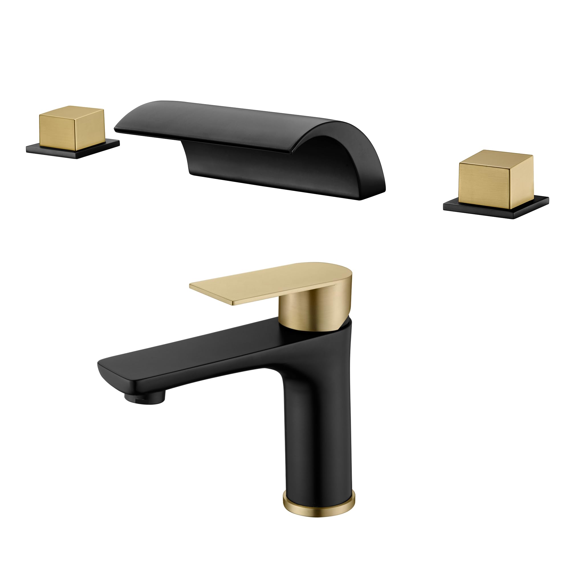 Hcfyauis Roman Tub Faucet S2091w-Mg + Bathroom Sink Faucet S1425-Mg