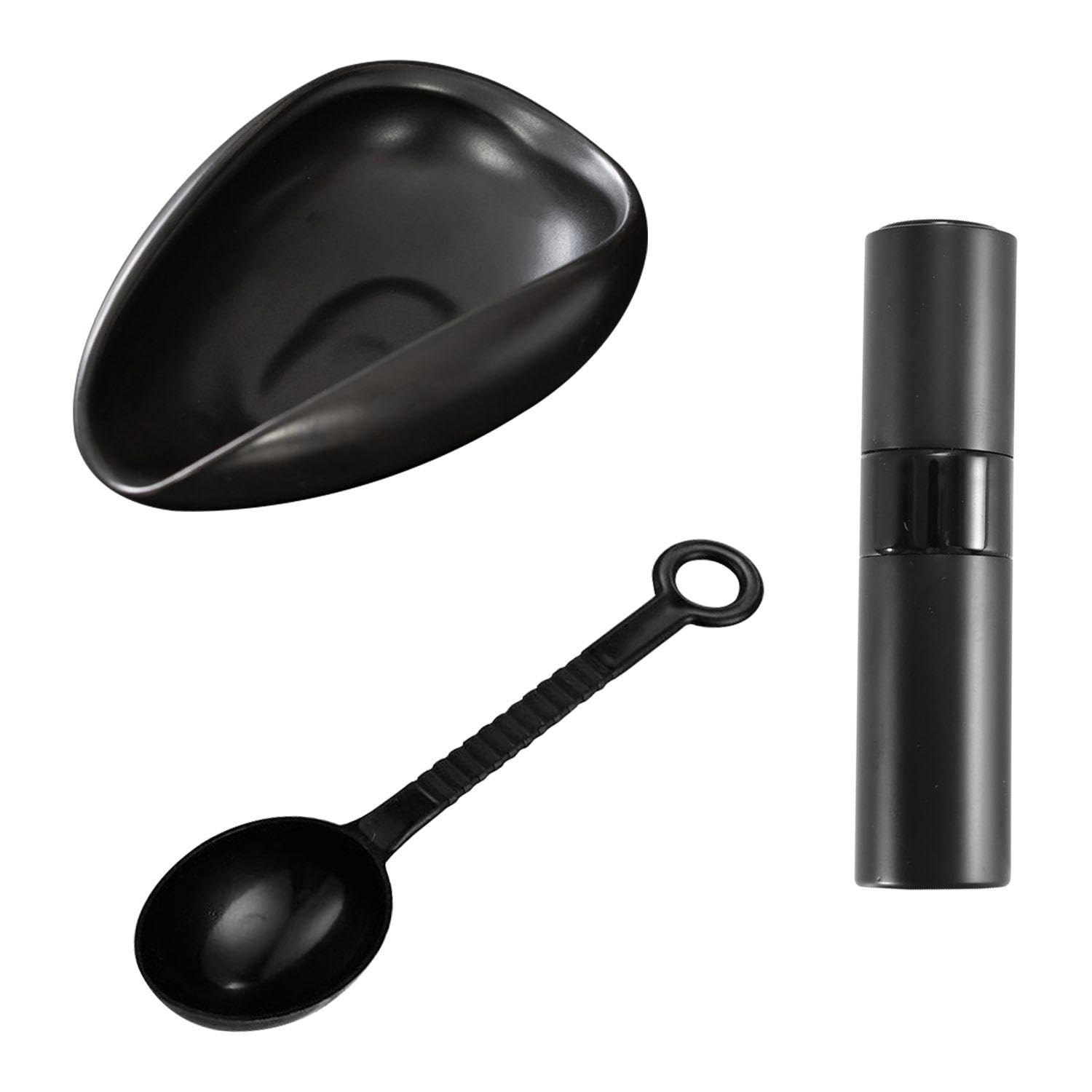 TVSVKWE 1 Piece Coffee Bean Container, 1 Piece Spray Bottle And 1 Piece Coffee Bean Measuring Spoon, Ceramic Container, Plastic Measuring Spoon, Coffee Making Accessories.