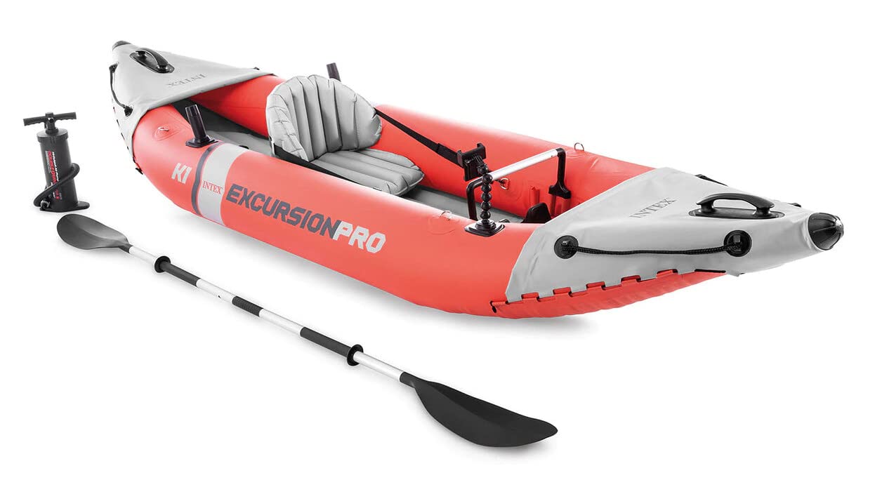 INTEX Kayak Hinchable Excursion Pro Remo + hinchador