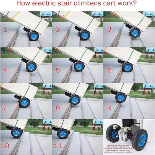Carretilla eléctrica para escaleras con 400kg capacidad miniatura 4