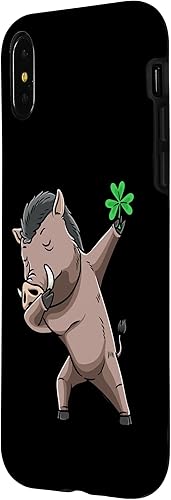 Miniatura 8 de iPhone 12 mini Dabbing Wild Boar With Shamrock Pig Case