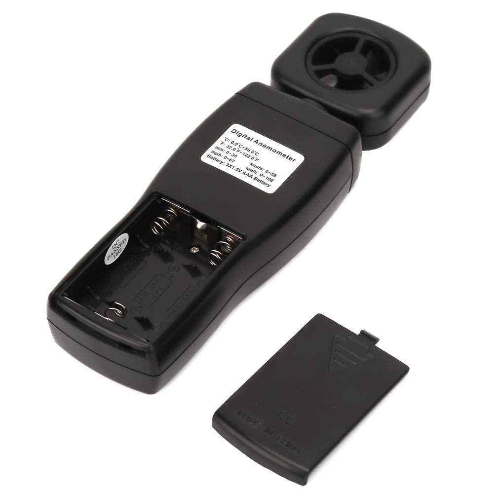 Testeur de Débit d'Air de Vitesse du Vent, SMART SENSOR AS816 0.3-30m / s Mini Anémomètre Numérique