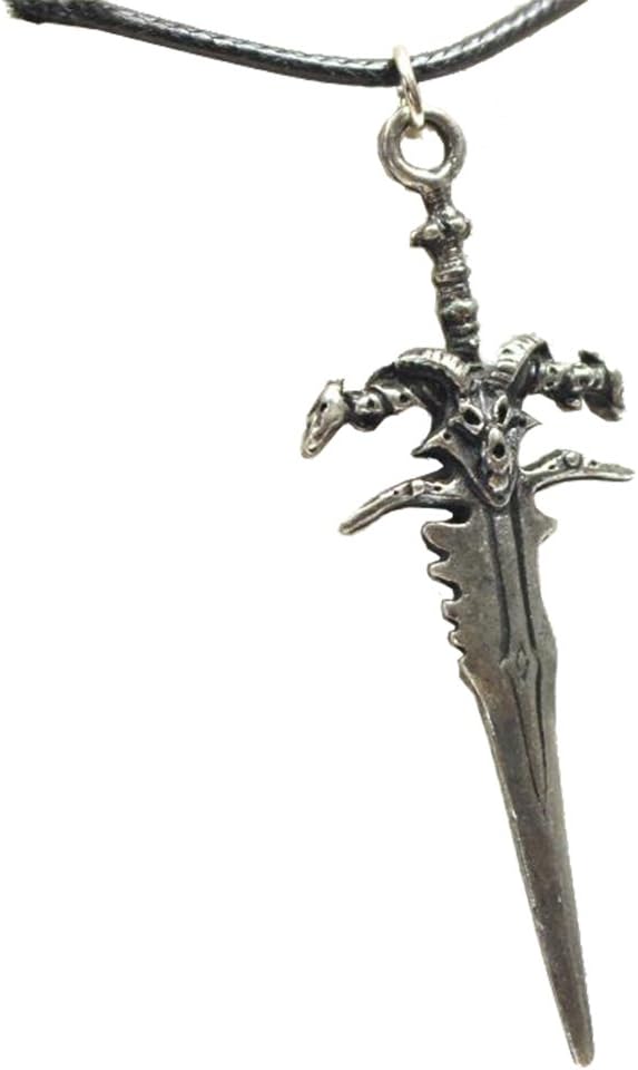 Korruption Warcraft Frostmourne Sword Pendant Necklace Collectable Silver Doomed Sword
