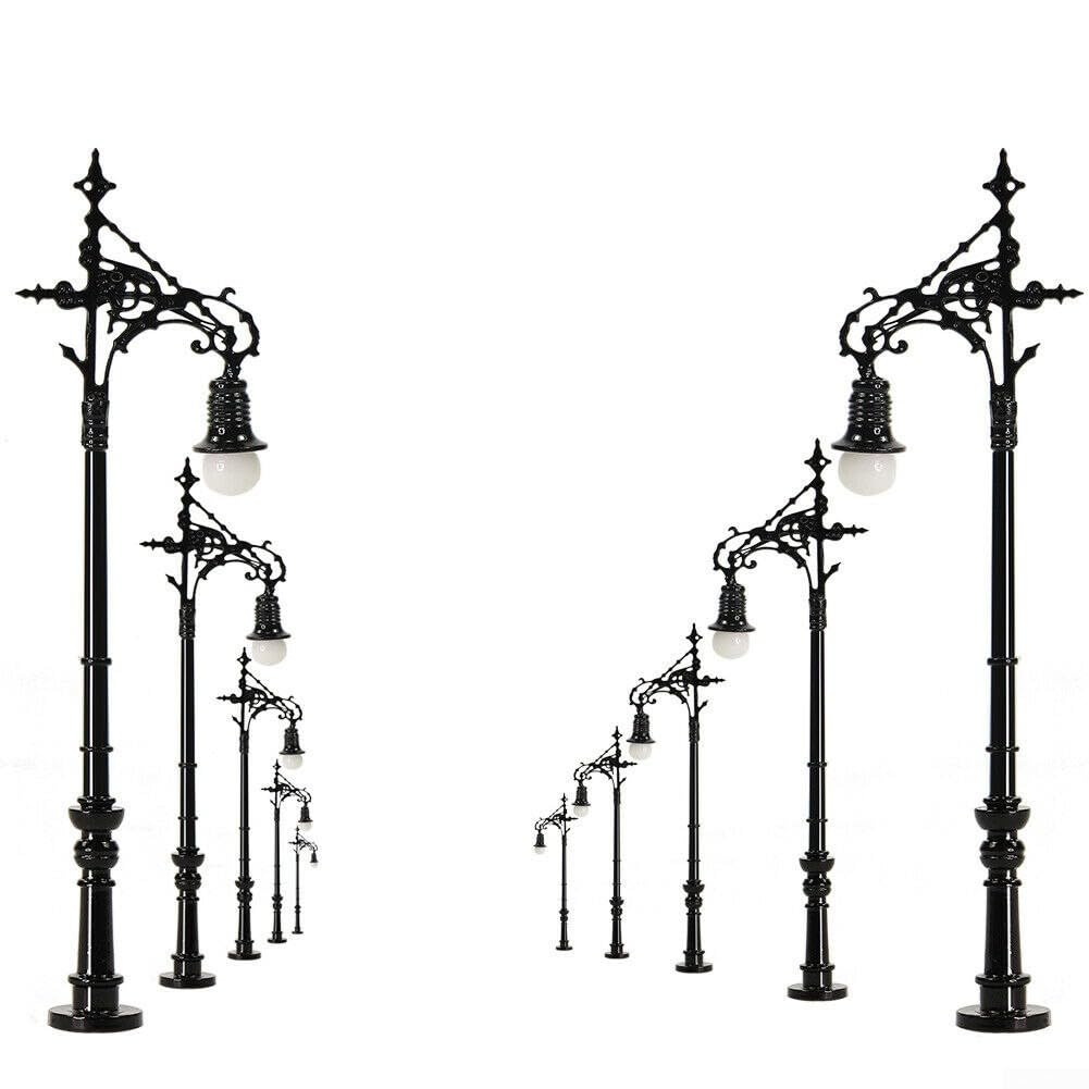 Partenopeautensili® Lampione a led lampioncino lampada illuminazione da esterno palo da giardino