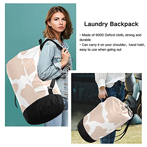 Camouflage Laundry Backback Large Heavy Duty Laundry Bag With Shoulder Straps Waterproof Laundry Bag For Traveling Camp Dirty Clothes Organizer For College Students #TOP5