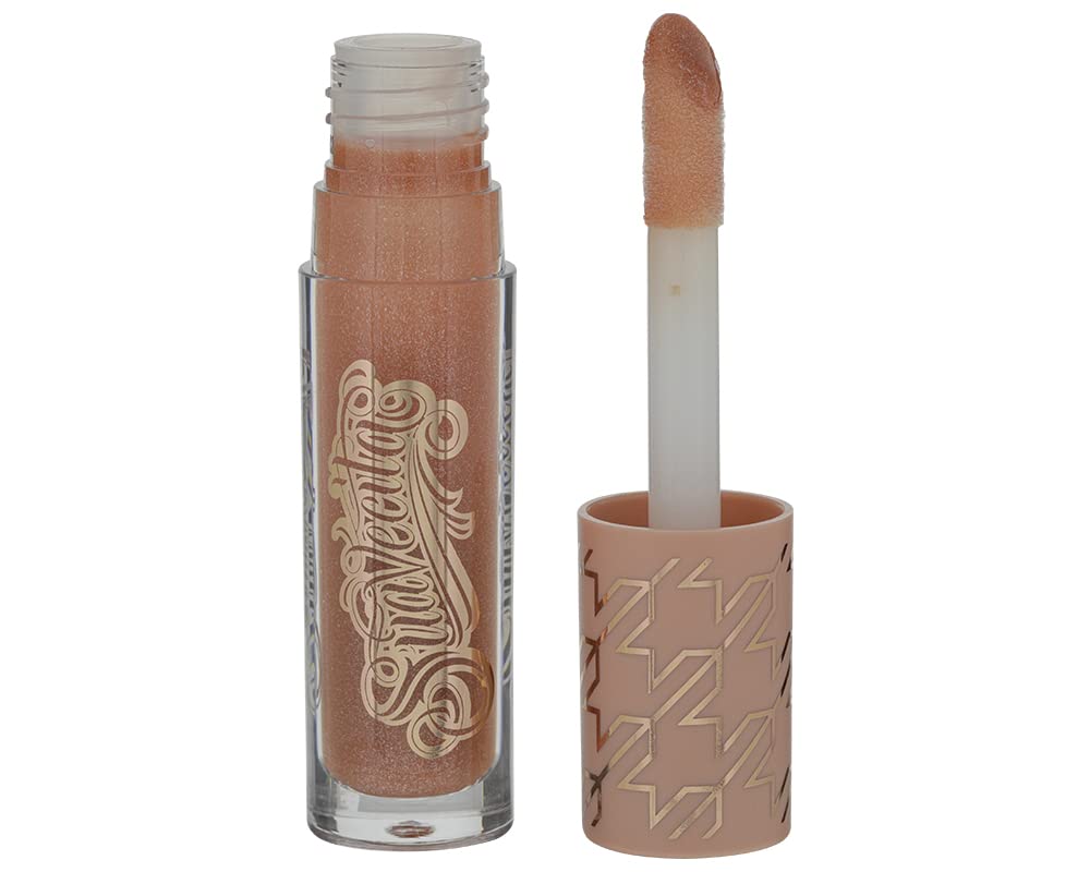 Suavecita Lip Gloss Tequila Sunrise Peachy Nude Hydrating High Shine Long Lasting Shimmer Vegan Cruelty Free