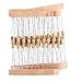 100 Values 1000pcs 1-10M ohm 1/2W Carbon Film Resistor Assortment Kit with Label 300V for DIY Projects and Experiments