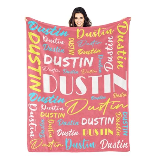 Personalized Blankets for Kids with Names Customized Blankets with Name for Adult Custom Blanket Gift for Birthday Christmas Valentines Day Gift