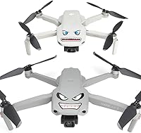 Vista 4 de RCGEEK Stickers Set 3M Drone Decals Facial Expression Skins Compatible DJI Mavic 2 Pro/Zoom Mavic Pro Platinum Avoiding Birds Clashing, 8 Styles