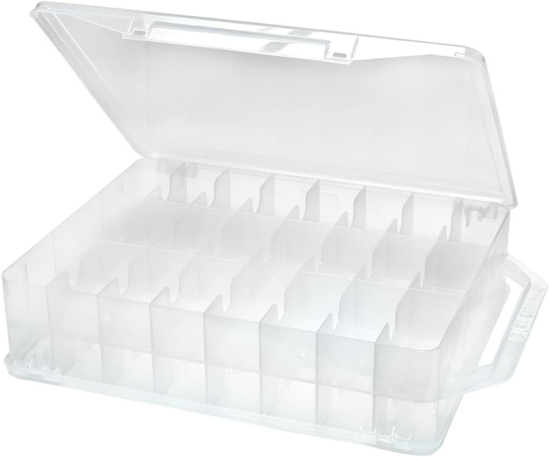 Creative Options 10.13 x 3.25 x 14.25-inch Thread Organizer, Clear