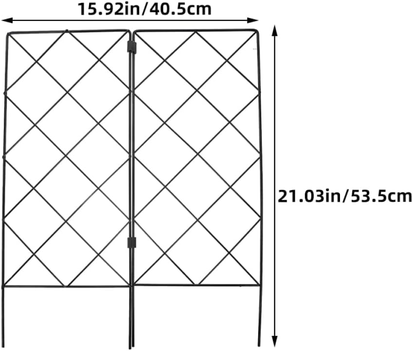 Kisangel 2Pcs Outdoor Garden Plant Climbing Trellis Durable Support for Potted Plants Vine Shaping Stand Stable and Easy to Use for Indoor and Outdoor Gardening