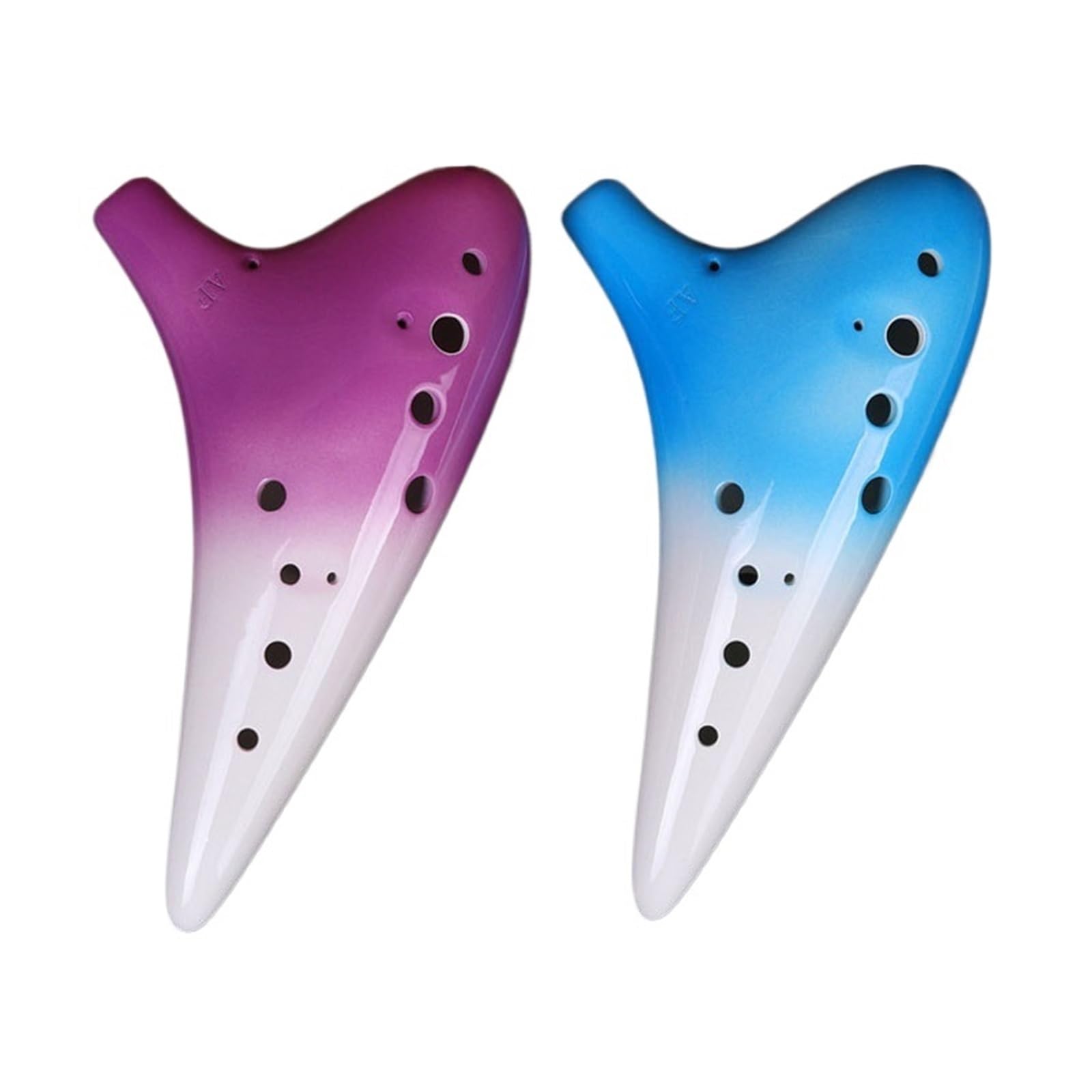 12 Otworowa Okaryna AF Piękny Dźwięk Instrument Do Nauki Dla Początkujących Ocarina Instrument Dla Początkujących(Blue)