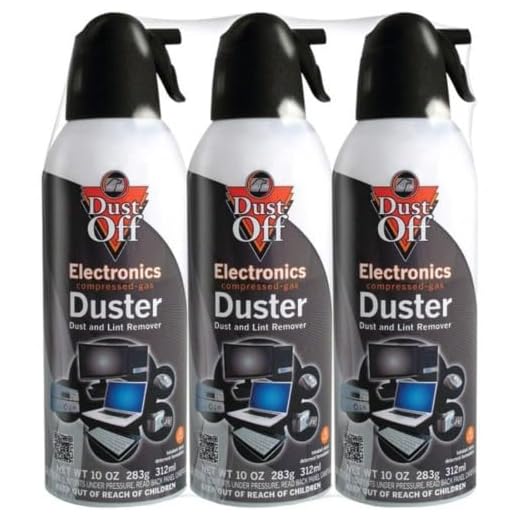 Falcon Compressed Gas (152a) Disposable Cleaning Duster 3 Count, 10 oz. Can (DPSXL3)