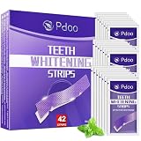 Bandes de Blanchiment Dentaire Violet 42 Pcs (21 Paires) | Kit de Blanchiment Dentaire Sans Peroxyde | Effet Correcteur de Teinte Jaune | Whitening Strips pour Blanchiment Dentaire en 7 Jours