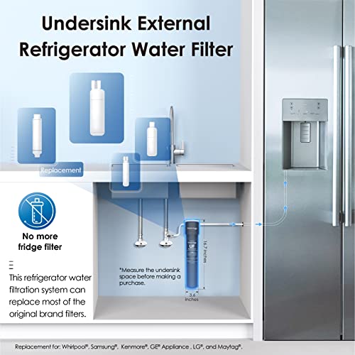 Waterdrop 0.01Μm Inline Water Filter System For Refrigerator, Ice Maker thumb #1