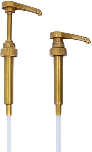 Miniatura 2 de Bomba para jarabe Torani y Da Vinci (25.4 onzas), paquete de 2 Oro