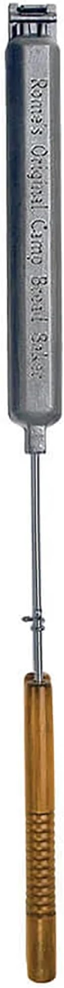 ROME Cast Iron Camp Bread Baker and Sausage Roaster For Open Fire Cooking and BBQ Use, 1005