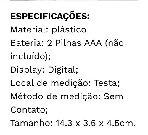 Termômetro Digital Infravermelho Sem Contato Bebê