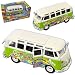 Produktbild Maisto Volkwagen T1 Grün Hippie Flower Power Samba Bully Bus 1950-1967 1/25 1/24 Modell Auto mit individiuellem Wunschkennzeichen