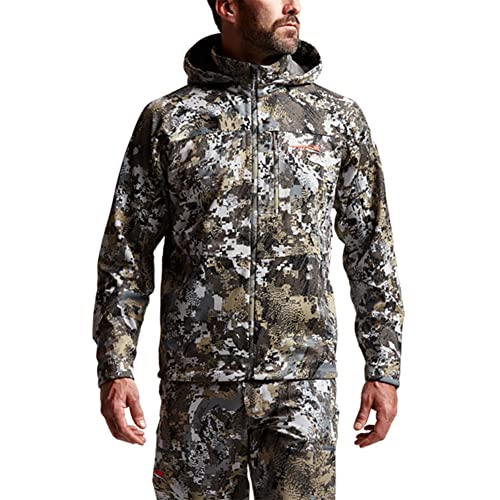 SITKA Gear Men's Hunting Windproof Jetstream Jacket, Optifade Elevated II, L SITKA Gear Men's Hunting Windproof Jetstream Jacket, Optifade Elevated II, L