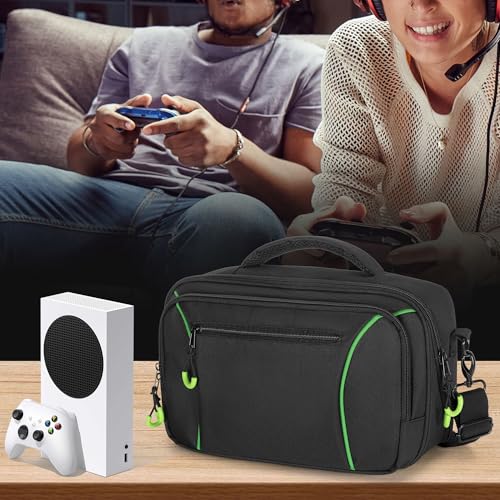 PGmoon Travel Carrying Case Compatible with Xbox Series S, Storage Carry Bag with Padded PE Foam Liner for Controllers, Cables and More Accessories (Patent Design) by PGmoon - Image 7