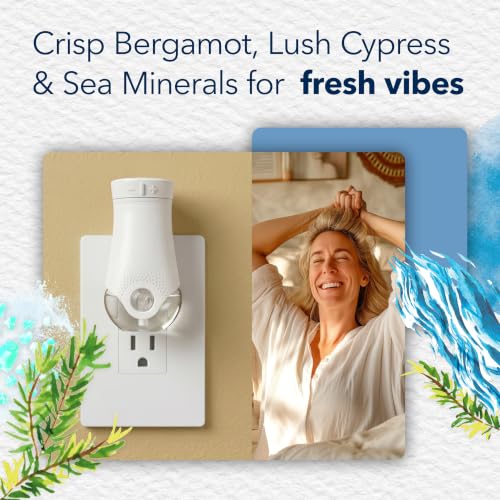 Glade PlugIns Air Freshener Refills, Sea Mist & Cypress, 5 Count | 0.67 fl oz Each, Includes 5 Refills, Scented and Essential Oils for Home and Bathroom Use, Fits Glade PlugIn Warmer - image 3