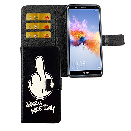 Étui Huawei Honor 7X pour éviter les rayures d'écran avec rabat en similicuir protecteur