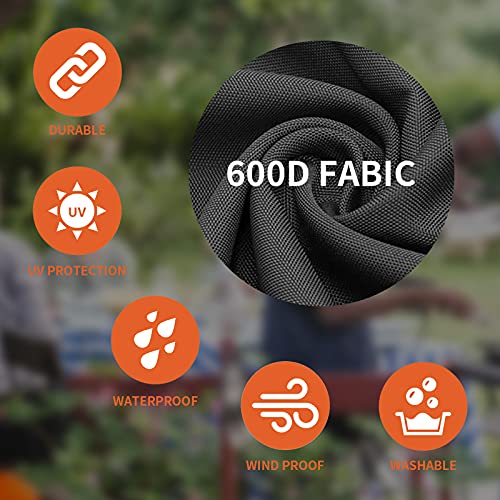 Roastove Black Portable Generator Cover,600D Fabric Heavy Duty Waterproof, Universal Fit 32”L x 24”W x 24”H - for Most Generators 5000-10000 Watt - Image 3