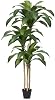 VeriNatural Artificial Dracaena Tree 150cm - Large Faux Plants Indoor with Plastic Pot 3 Sturdy Trunks & UV-Resistant Plastic Fake Tree - Ideal for Home Office Living Room House Outdoor Decoration