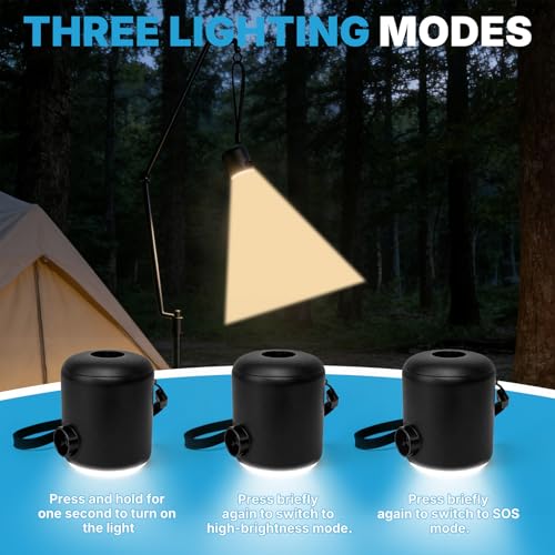 Pompe à air électrique rechargeable 4000 Pa pour matelas et camping noir - 4