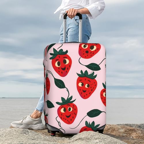 Cute Strawberry Suitcase Cover Fashion Luggage Covers Anti-Scratch Elastic Lightweight Protector For Travel Outdoor X-Large4