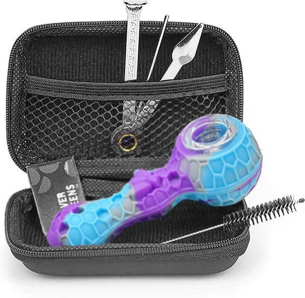 Portable Tobacco Pipe Set for Travelers - Premium Pipe Gift Set (Blue & Purple)
| Traveler's Portable Pipe Set - Comple 