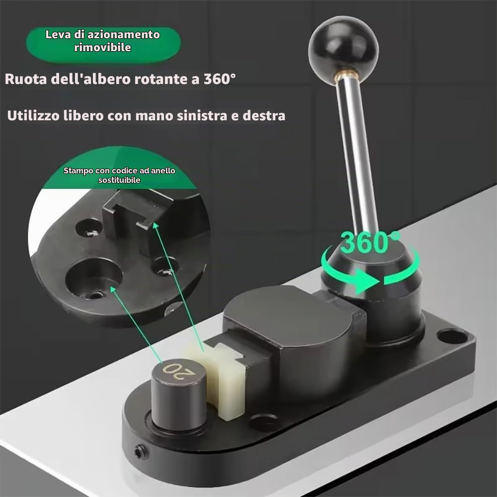 NEWFUN Piegatrice per Anelli Set di Misurazione e Produzione di Anelli Utensile Completo