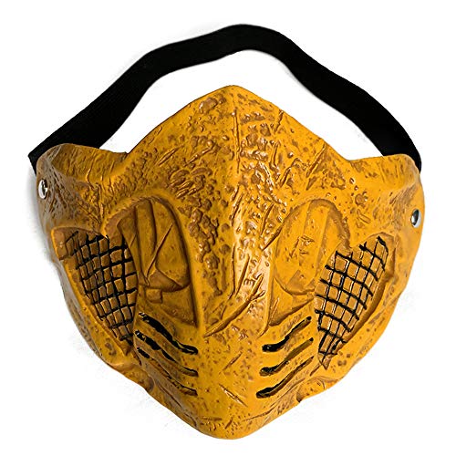 Zhongcai SMASK Mortal Kombat Mask Subzero Scorpion Cosplay Latex Masks Masquerade Halloween Party Costume Props thumb #1