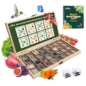 Lush&Dew Raised Garden Bed Heirloom Seed Bank, 32 Type 30000+ Non-GMO Seeds