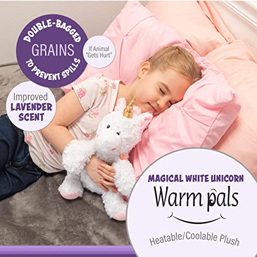 Warm Pals Microwavable Lavender Scented Plush Toy Stuffed Animal - Magical White Unicorn #TOP1