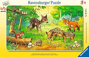 Ravensburger Kinderpuzzle Tierkinder des Waldes 15 Teile