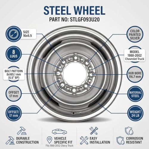 Part Synergy 16x6.5 Inch Steel Wheel