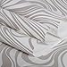QIHANG Modern Abstract Curve 3D Wallpaper Roll Mural Papel De Parede Flocking for Striped Cream-White&Silver Color 0.7m x 8.4m=5.88SQM
