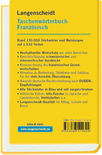 Langenscheidt Taschenwörterbuch Französisch, Neubearbeitung
