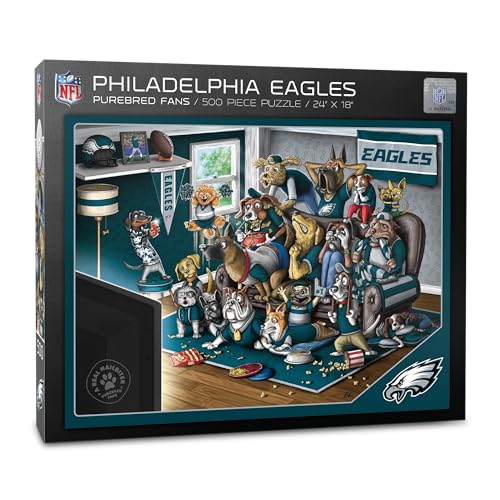 Image of YouTheFan NFL Purebred Fans 500pc Puzzle - A Real Nailbiter