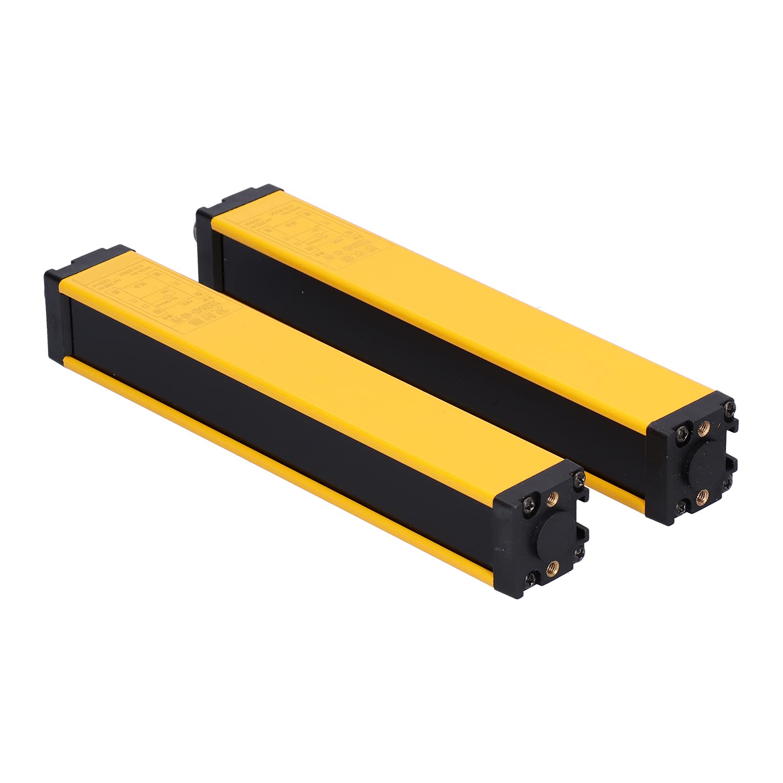 Jeanoko Dispositivo de Rejilla con Sensor Infrarrojo de Cortina de Luz de Seguridad con Señal de Alarma para Protección de Maquinaria Material de Aleación de Aluminio 2 Unidades
