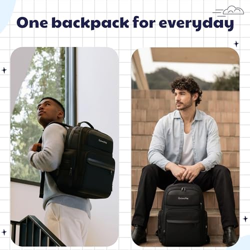 Image of CARRY TRIP Laptop Backpack with 2 Large Compartments & USB Charging Port,for Travel,Office and Daily Use