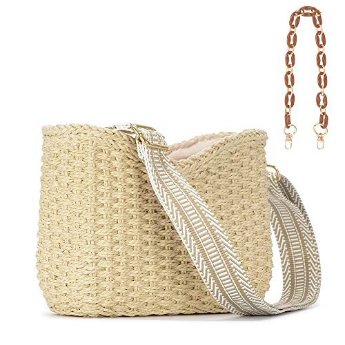 Sac à main d'été chic tissé en paille pour vos sorties et plage