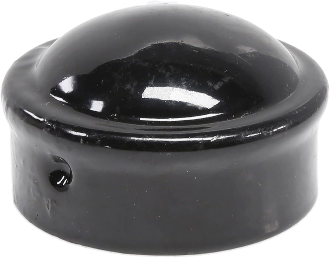 Black Chain Link Fence 1 5/8" Round Dome External Post Caps | Steel | Chain Link Caps | (Pack of 10)