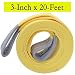 Big Ant TOW03 Nylon Recovery Heavy Duty Tow Strap, 3-Inch x 20-Feet